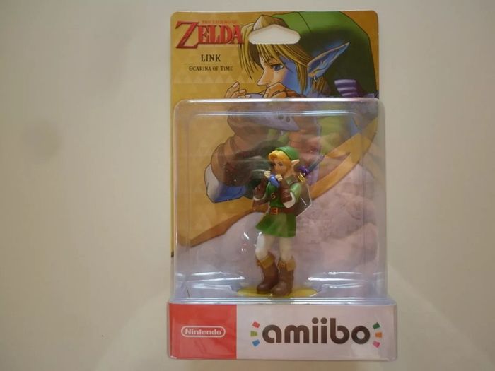 Link Ocarina of Time Amiibo Zelda Figurine Interactive Amiibo Wii U, Switch, 3DS