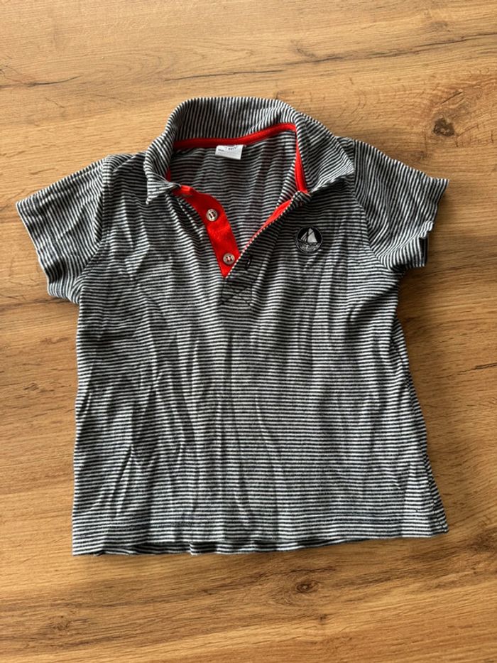 Tee shirt polo petit bateau 3 ans
