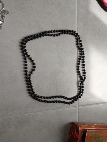 Collier perle noir