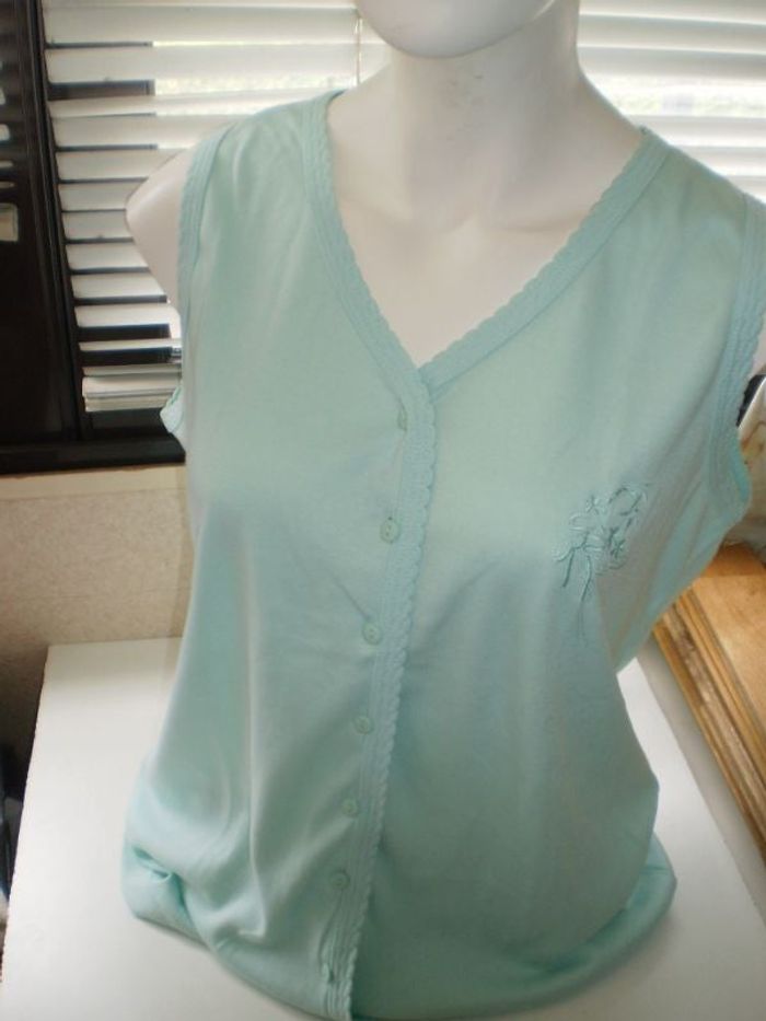 debardeur été t 42 , neuf vert d'eau