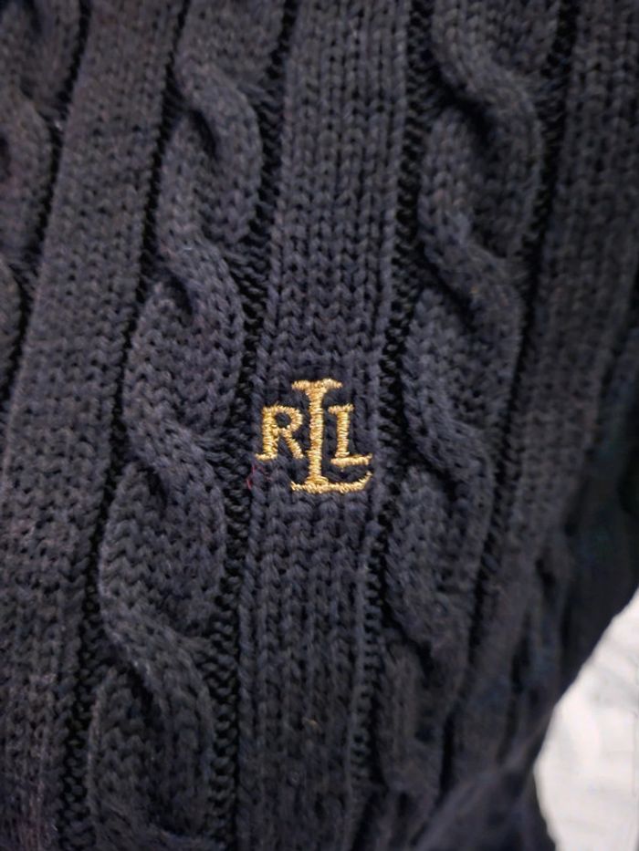 Gilet zippé torsadé Lauren ralph lauren - photo numéro 3