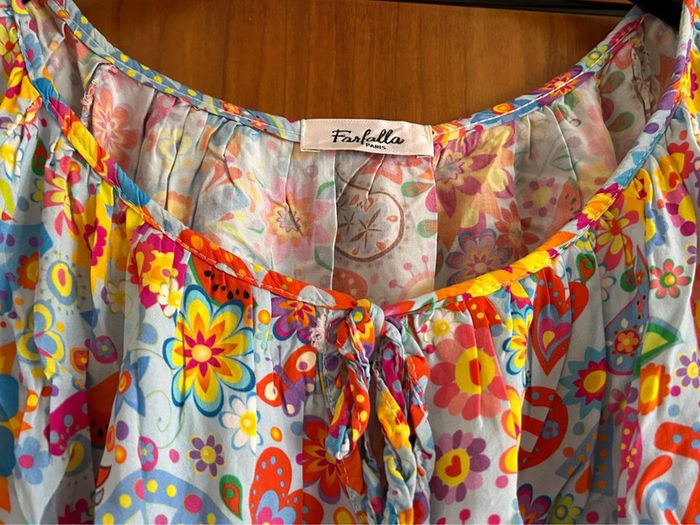 Blouse manches longues multicolore taille unique Farfalla - photo numéro 2