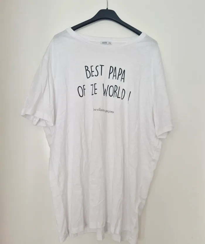 Tee-shirt meilleur papa du monde XXL