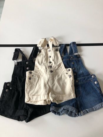 Lot de 3 salopettes en jean