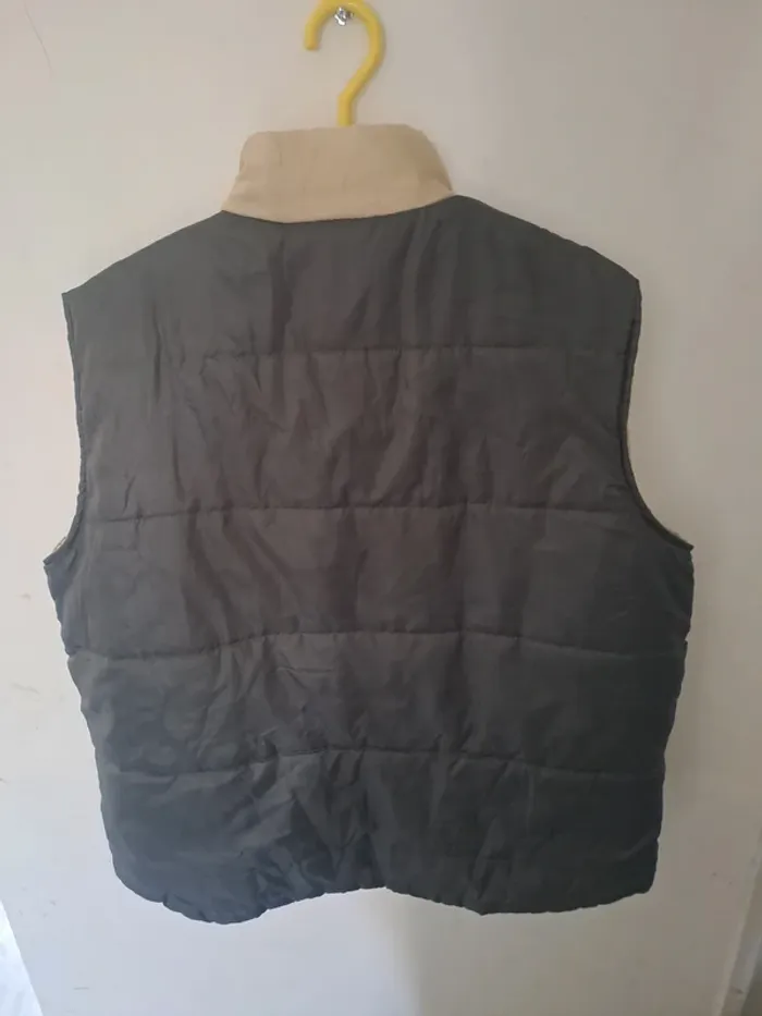 Veste sans manches Gris Beige Torrente Paris Taille L - photo numéro 12