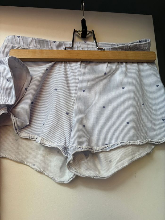 Pyjama fille rayé bleu clair et blanc H&M 8-10 ans - photo numéro 8