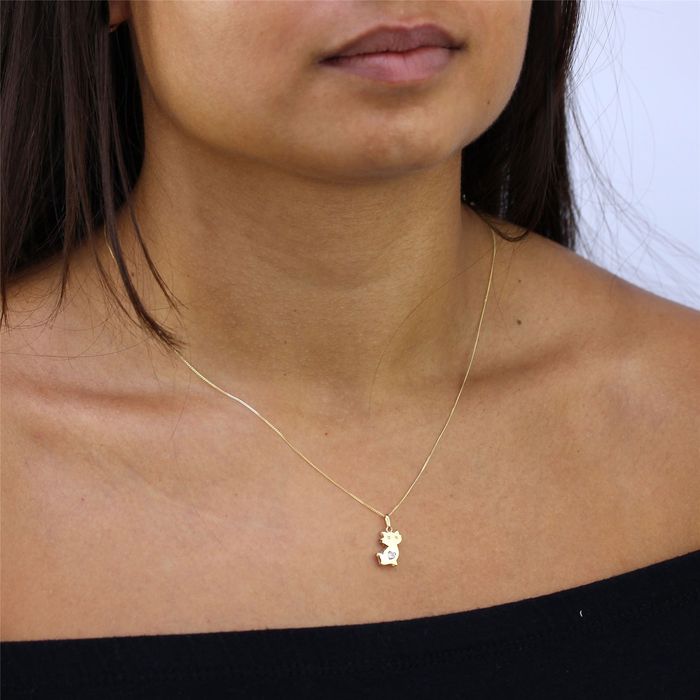 Pendentif chat en or - photo numéro 4