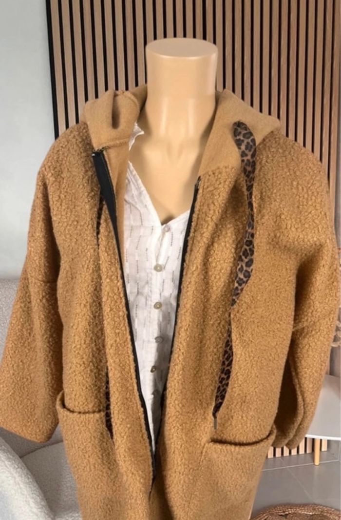 Veste mi saison camel - photo numéro 2