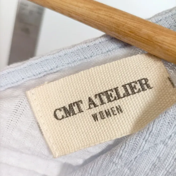 Robe longue bleu ciel texturée à découpes nœud – taille M – CMT Atelier – effet dos nu A926 - photo numéro 4