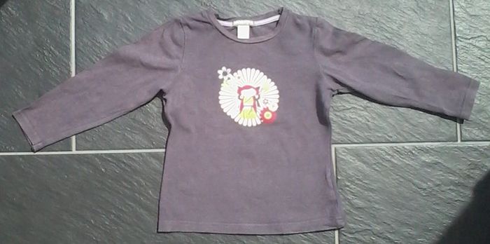 Tee shirt manches longues fille 2 ans