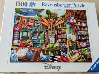 Puzzle Disney Ravensburger 1500 pièces la bibliothèque magique 