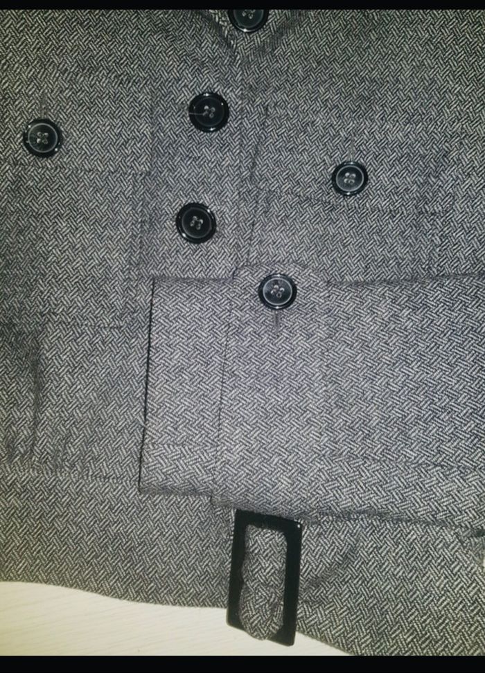 Veste tweed paletot ceinturée Sinequanone neuve - photo numéro 5