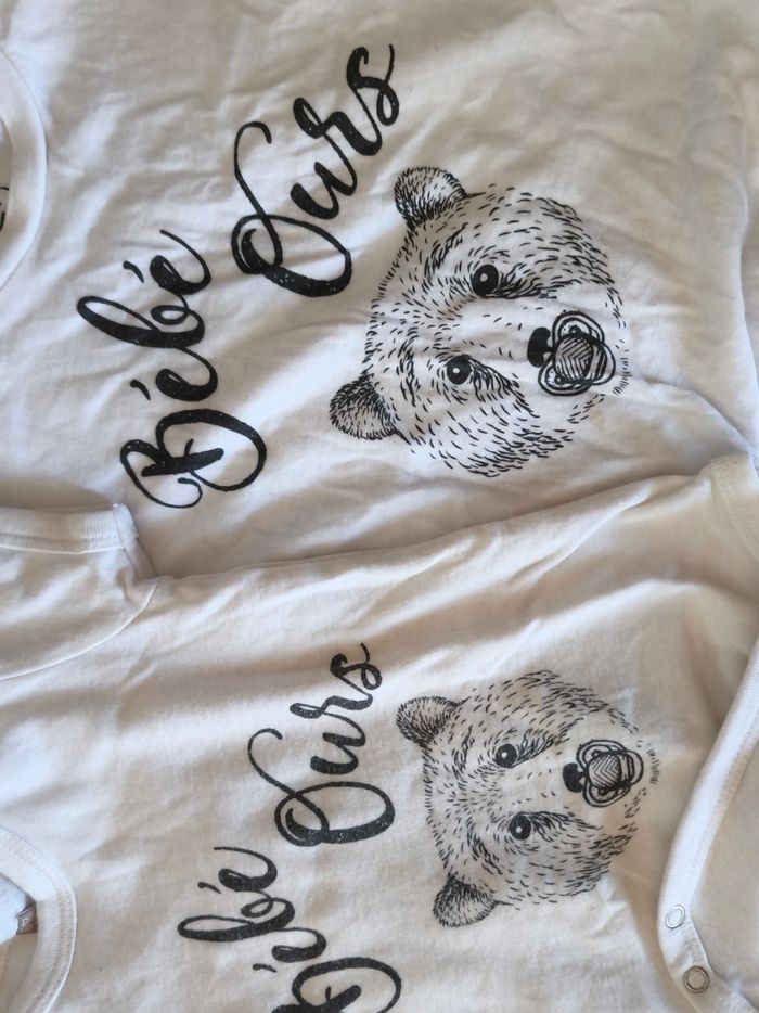T shirts famille ours matchy matchy maman bébé papa bébé papa ours maman ours bébé ours t shirt body - photo numéro 4