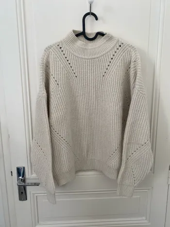 Pull col roulé blanc Vila