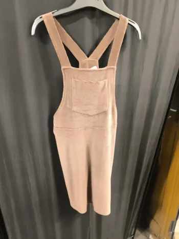 31218 robe salopette beige effet velours femme XS Hollister