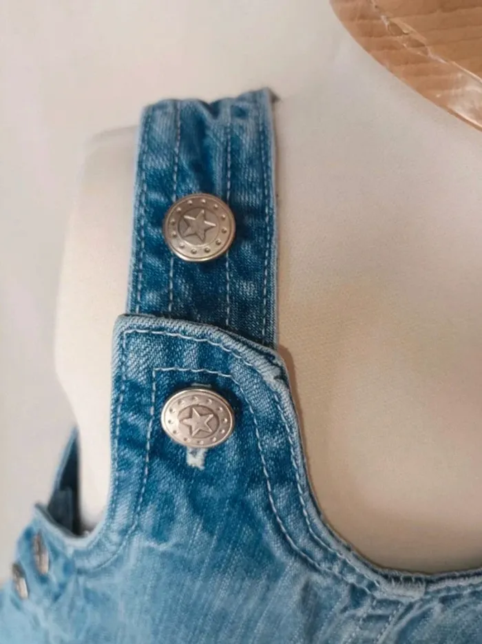 Ravissante robe en jean Kimbaloo fille 3 mois - photo numéro 3