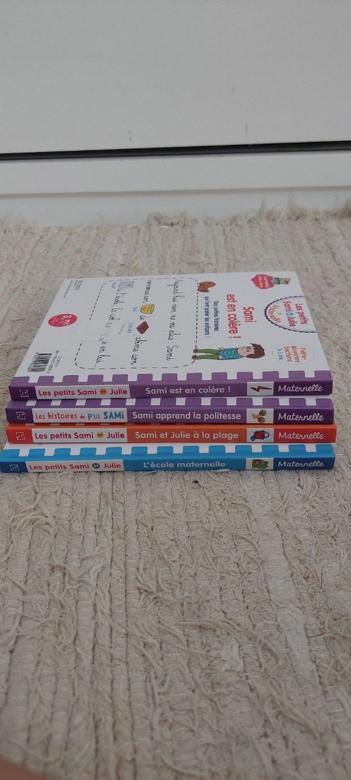 Lot de 4 livres Les petits Sami et Julie maternelle 3-5 ans - photo numéro 4