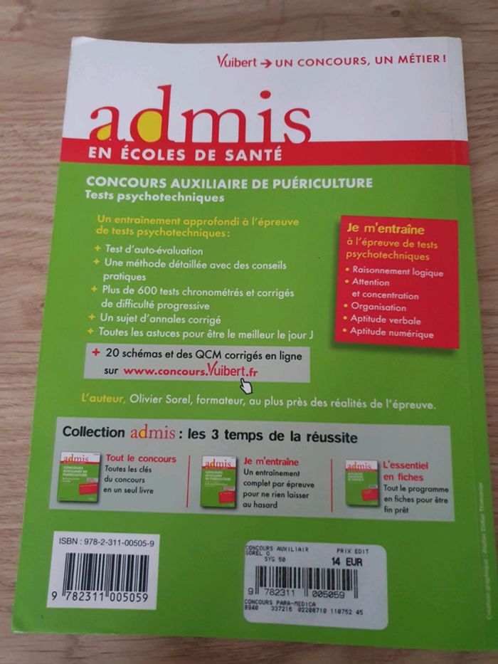 Livre entrée en ifap test psychotechniques - photo numéro 2