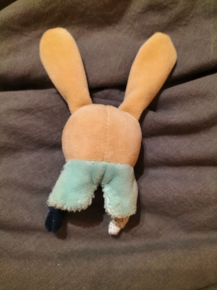 Petite peluche tête de lapin - photo numéro 2