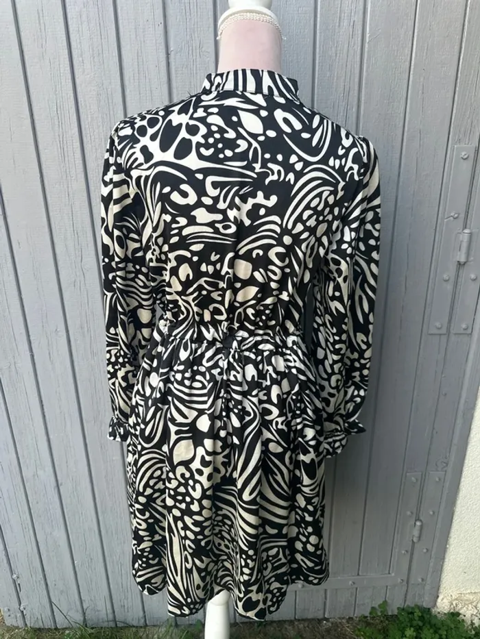 Robe été manches longues légère imprimé 36/S - photo numéro 4