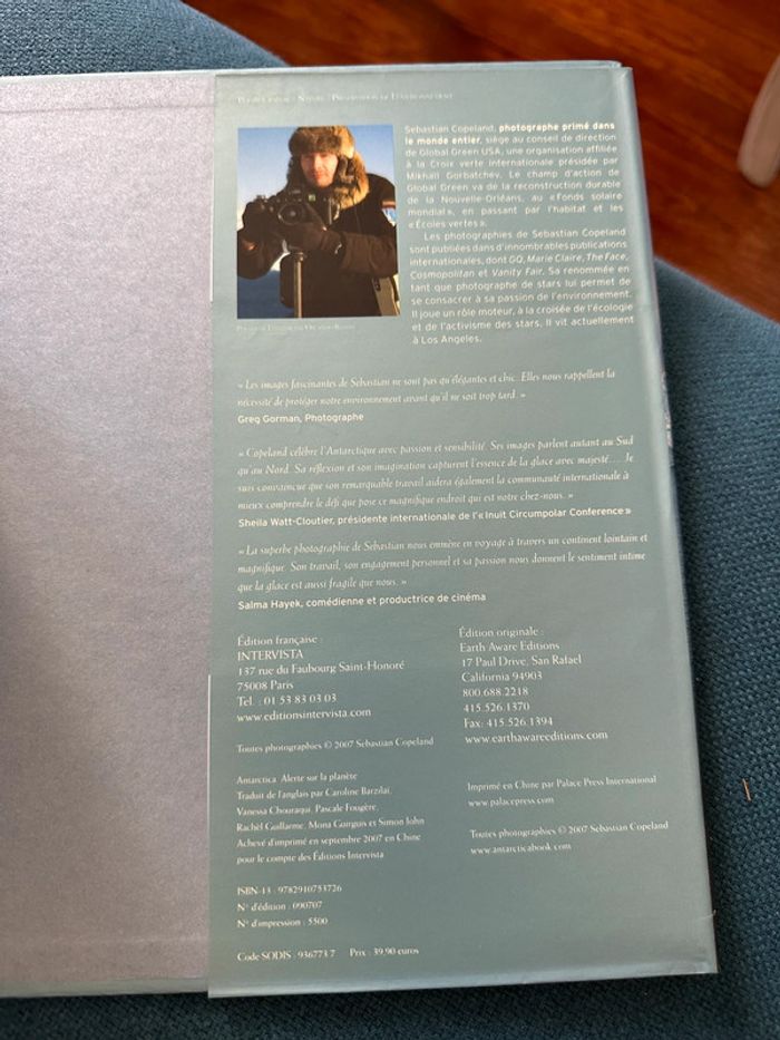 Livre Antarctica Alerte sur la planète Sébastian Copeland Antarctique Luc Besson Leonardo DiCaprio - photo numéro 9