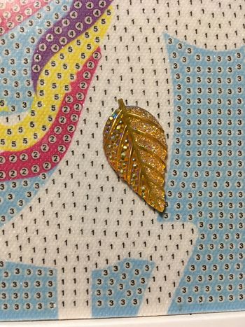 Aimant N° 31 Feuille dorée