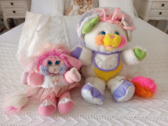 Lot peluches Popples, bébé et danseuse - photo numéro 19