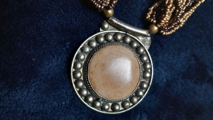 Collier Vintage Marron 54 cm + 5 cm