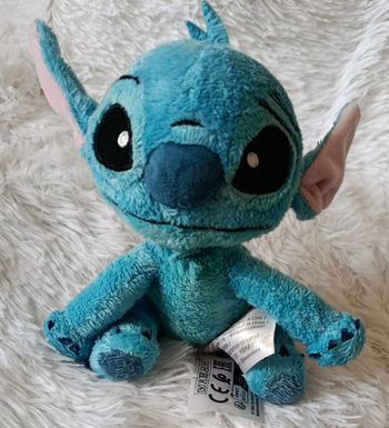 Doudou peluche Stitch bleu - 16 cm - Disney