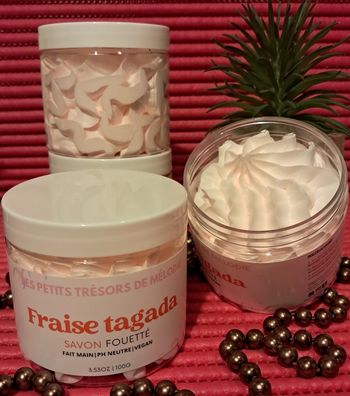 Chantilly de douche (savon fouetté) Fraise tagada