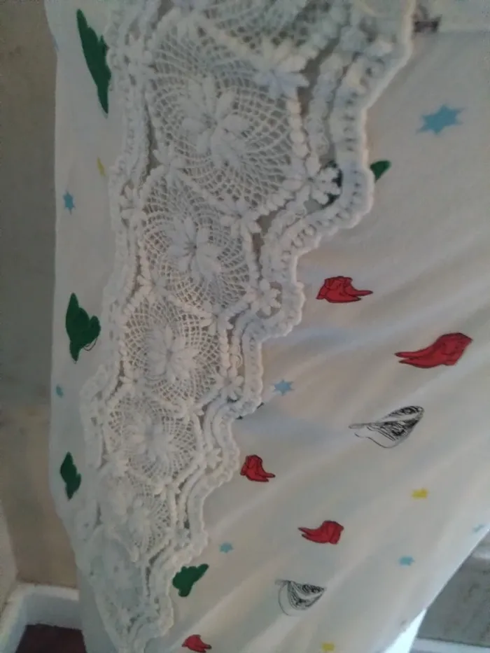 Débardeur / Caraco Bel Air T1 36 100% soie dentellesbohème - photo numéro 6