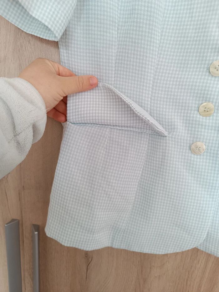 Veste femme carreaux vichy taille 38 - photo numéro 3