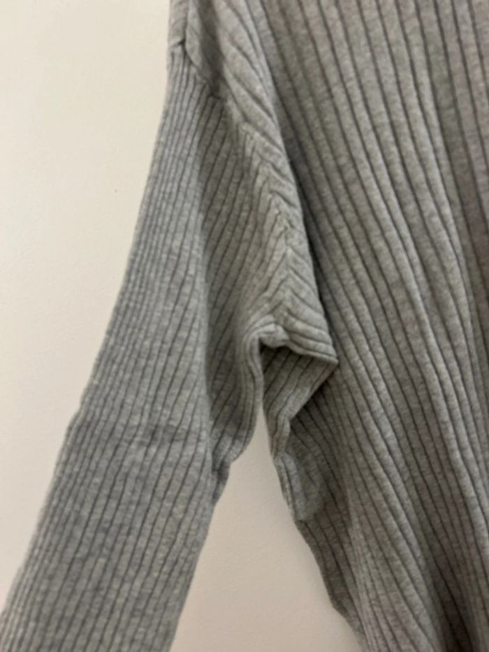 Pull fin gris Monoprix T Large - photo numéro 3