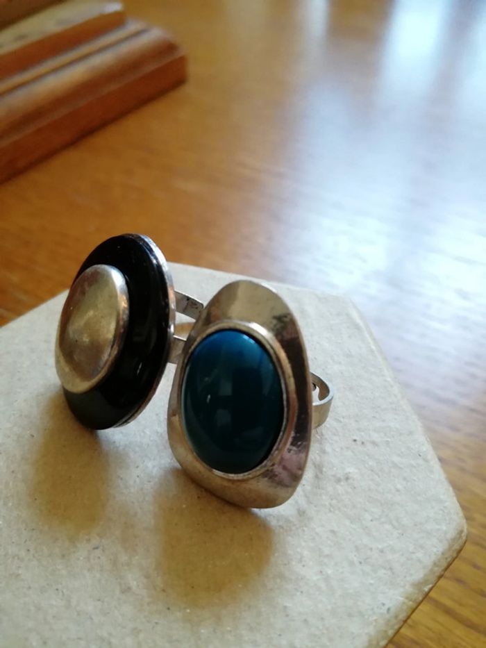 Lot bague fantaisies argenté - photo numéro 3