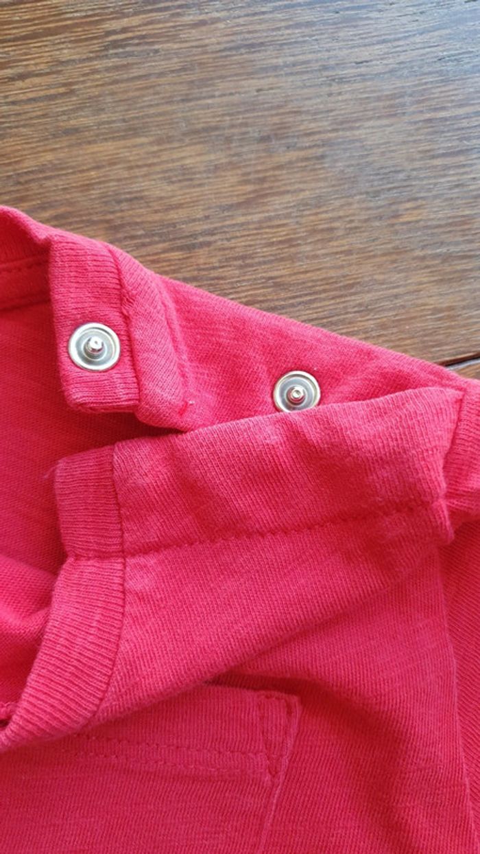 T-shirt rouge Bout'chou 2 ans - photo numéro 3