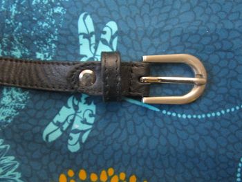 Ceinture femme en Cuir synthétique sky Noir Neuve (F698)