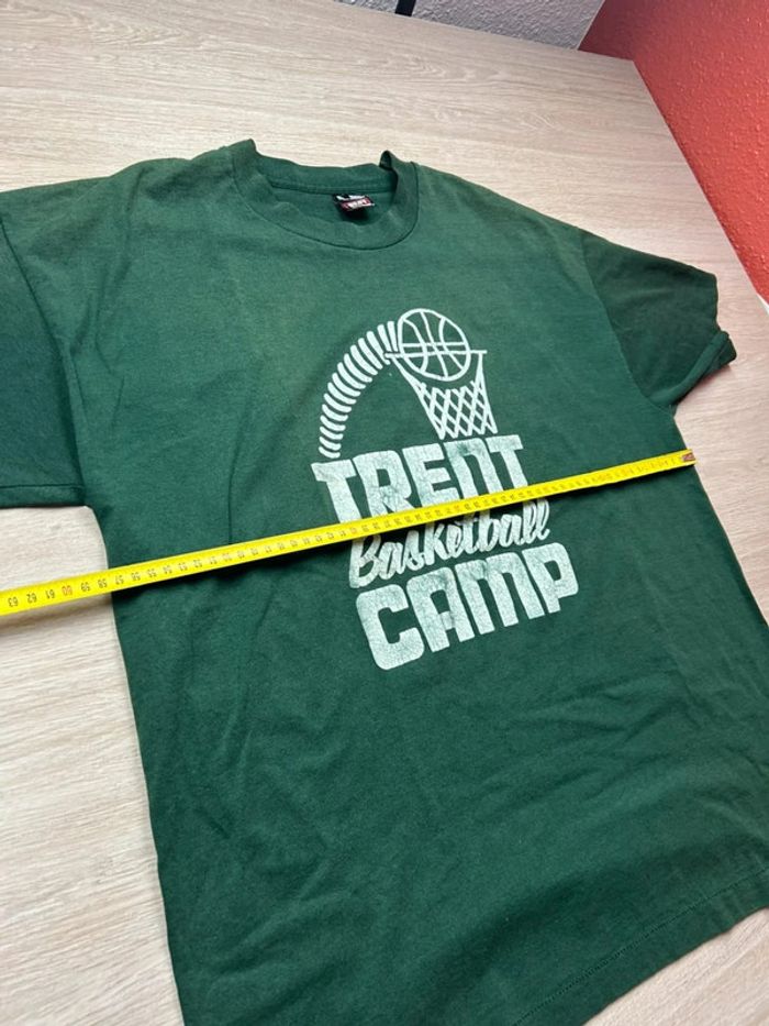 T-shirt vintage “Trent Basketball Camp” vert foncé Made in USA - photo numéro 7