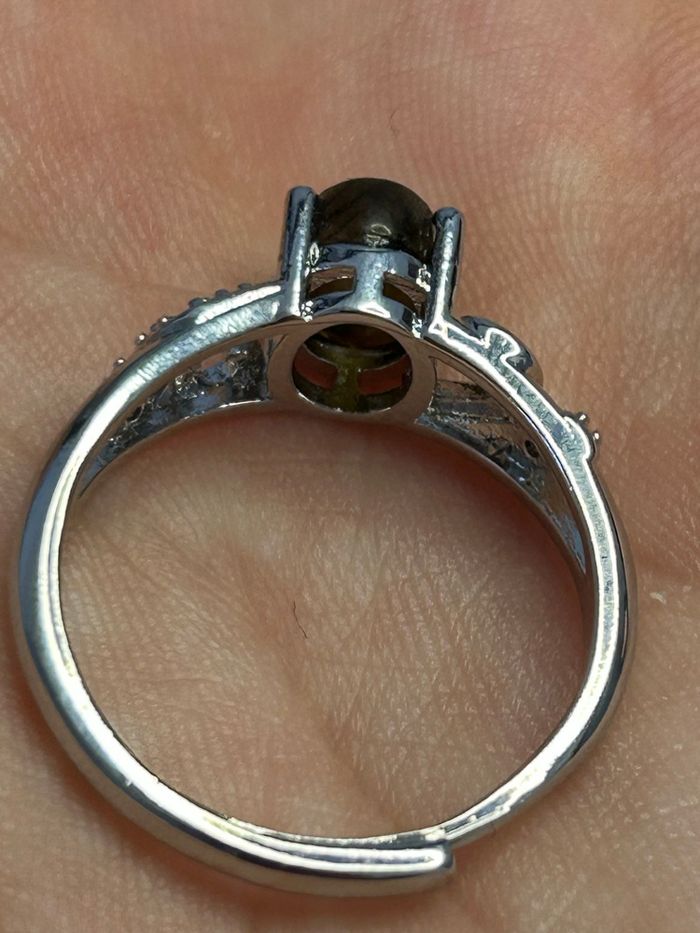 Bague réglable en Labradorite – Protection et intuition - photo numéro 4