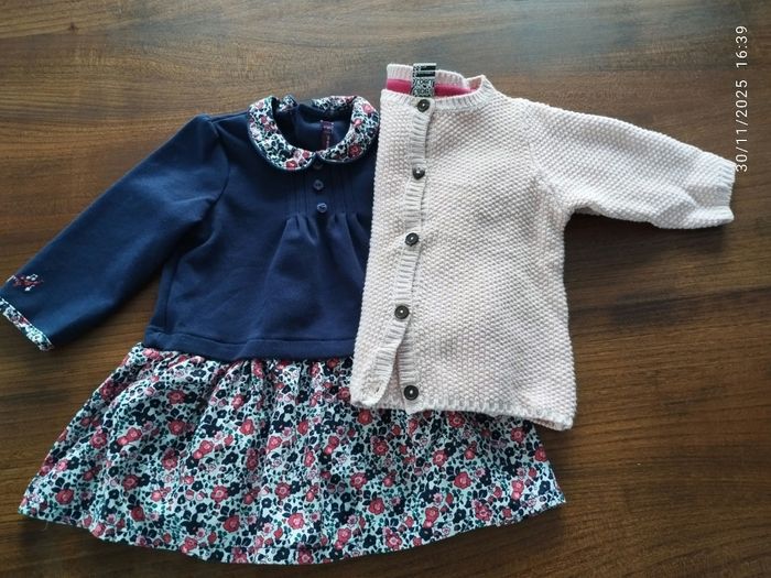 Robe manches longues col Claudine Sergent Major