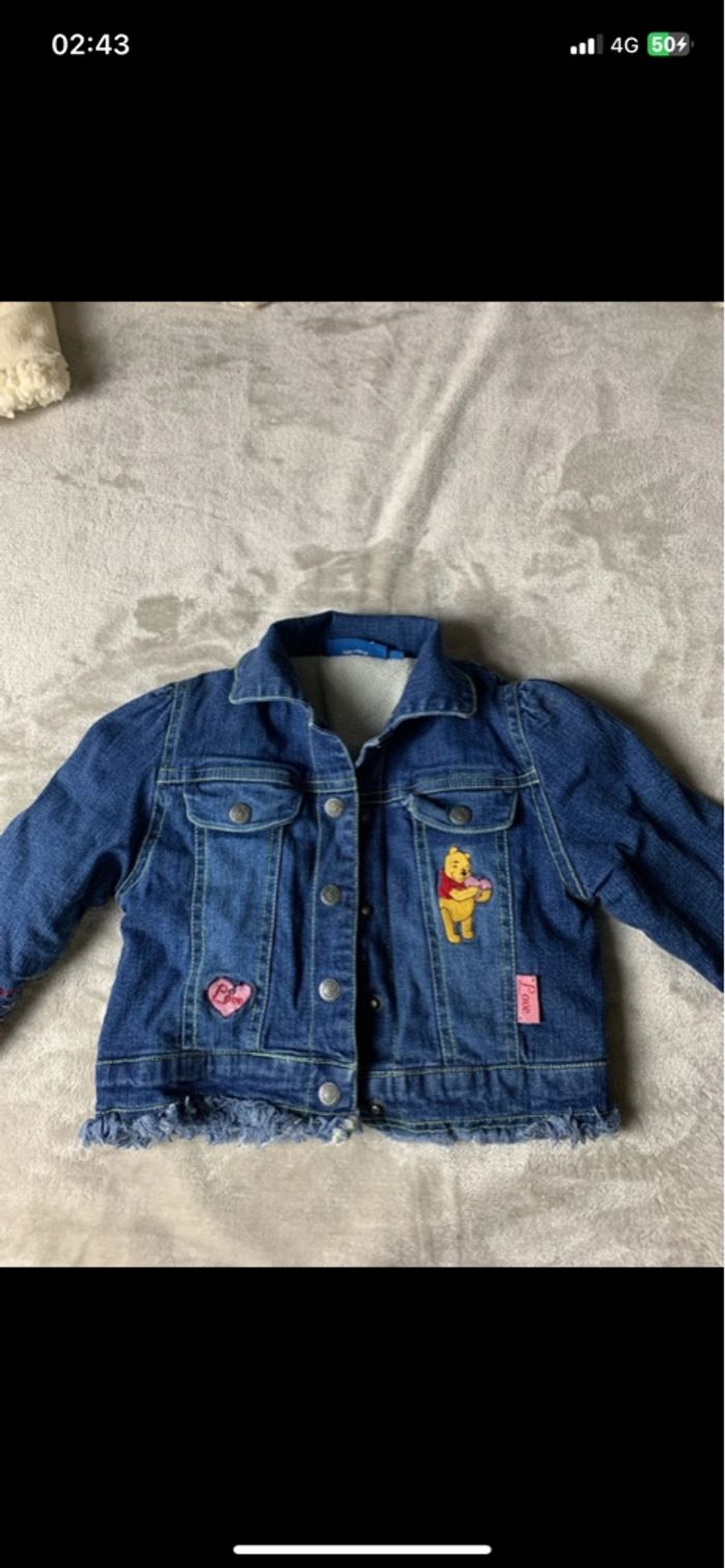 Veste en jean Winnie L’ourson chaude enfant fille