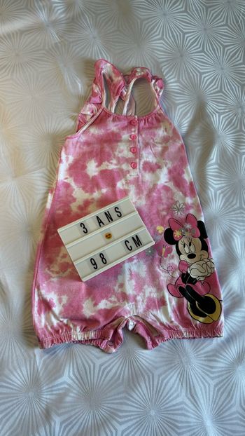 Combi short grenouillère Minnie 3 ans - 98 cm neuve