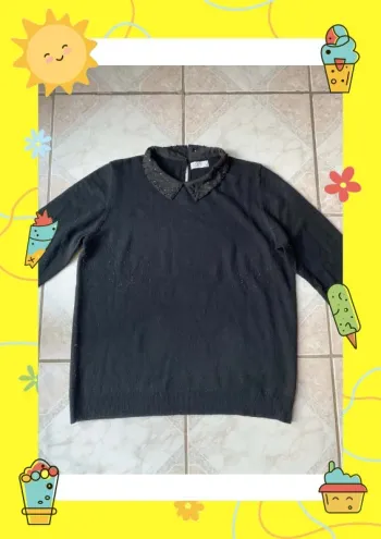 Pull à col papaya 44