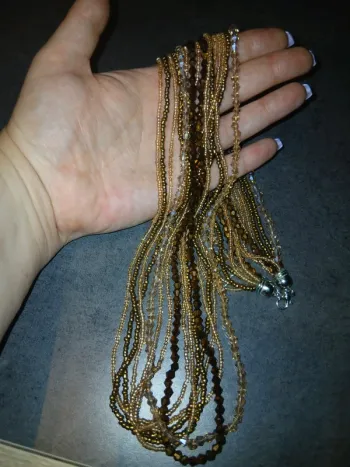Long collier en perle fantaisie