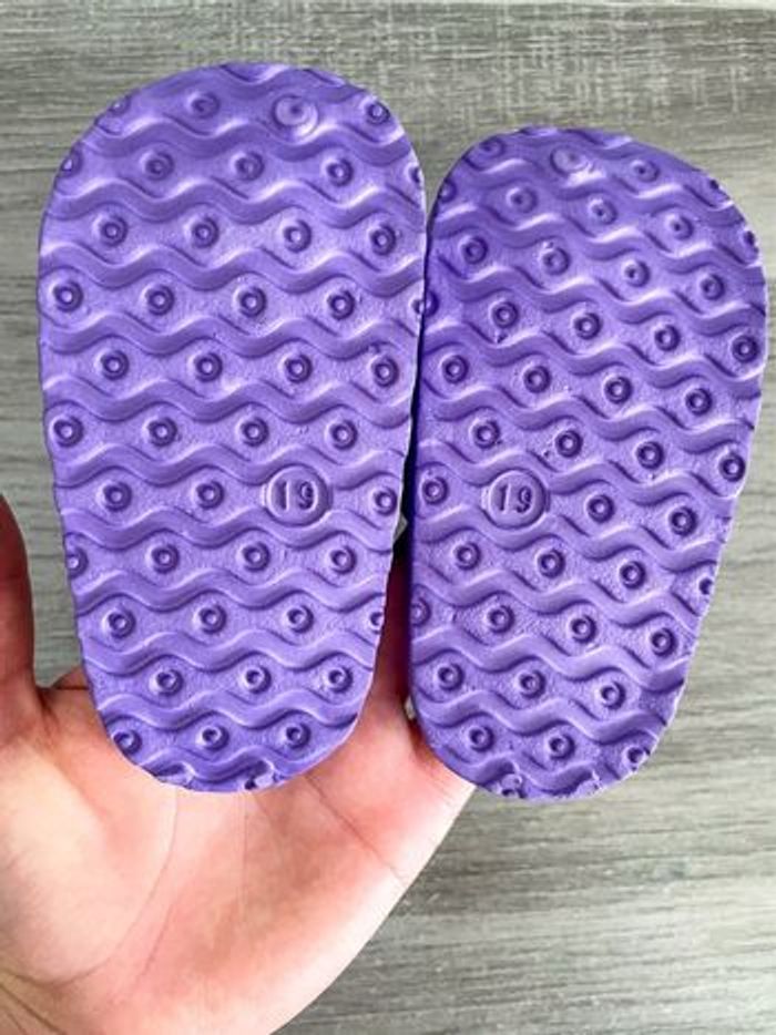 Sabots crocs violet bébé fille taille 19 - photo numéro 6