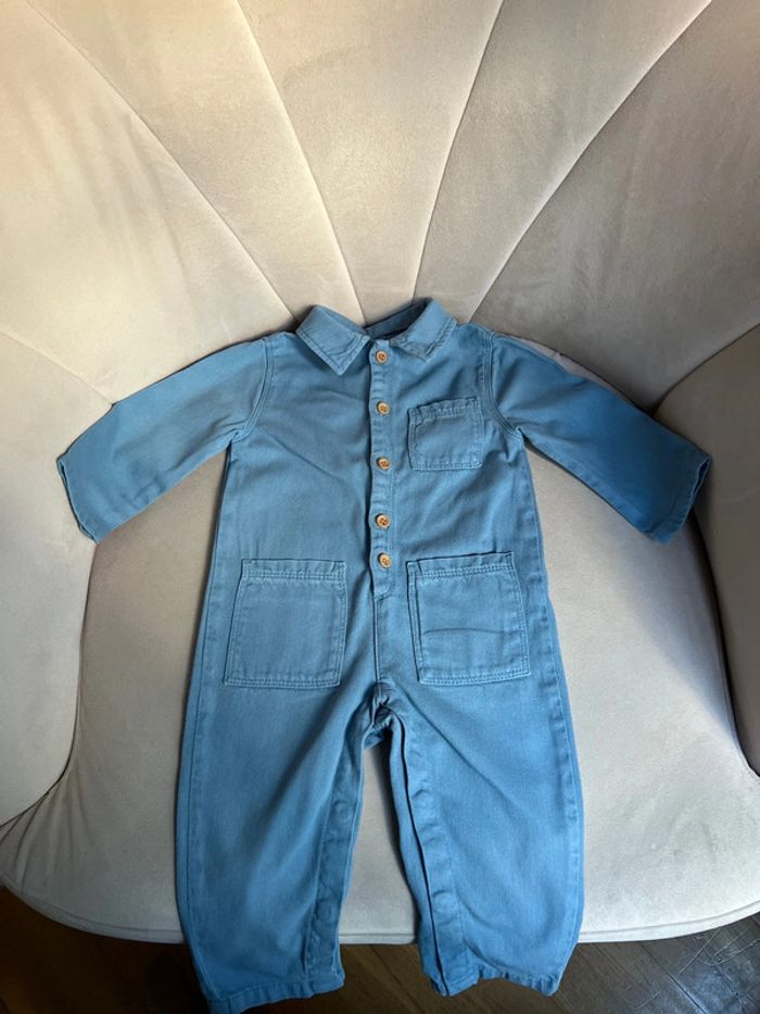 Combinaison toile denim 18 mois mixte - Bout'chou - photo numéro 2