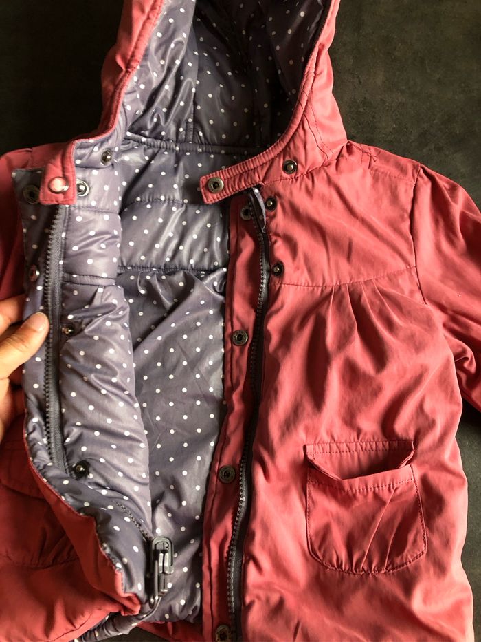 Manteau hiver réversible fille 24 mois - photo numéro 5