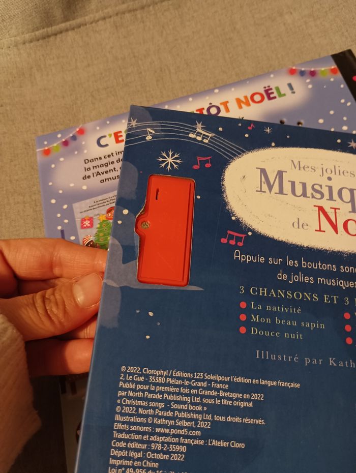 Livre sonore les jolies musiques de Noël neuf - photo numéro 4