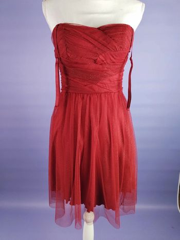 Robe rouge cocktail avec paillettes taille 36