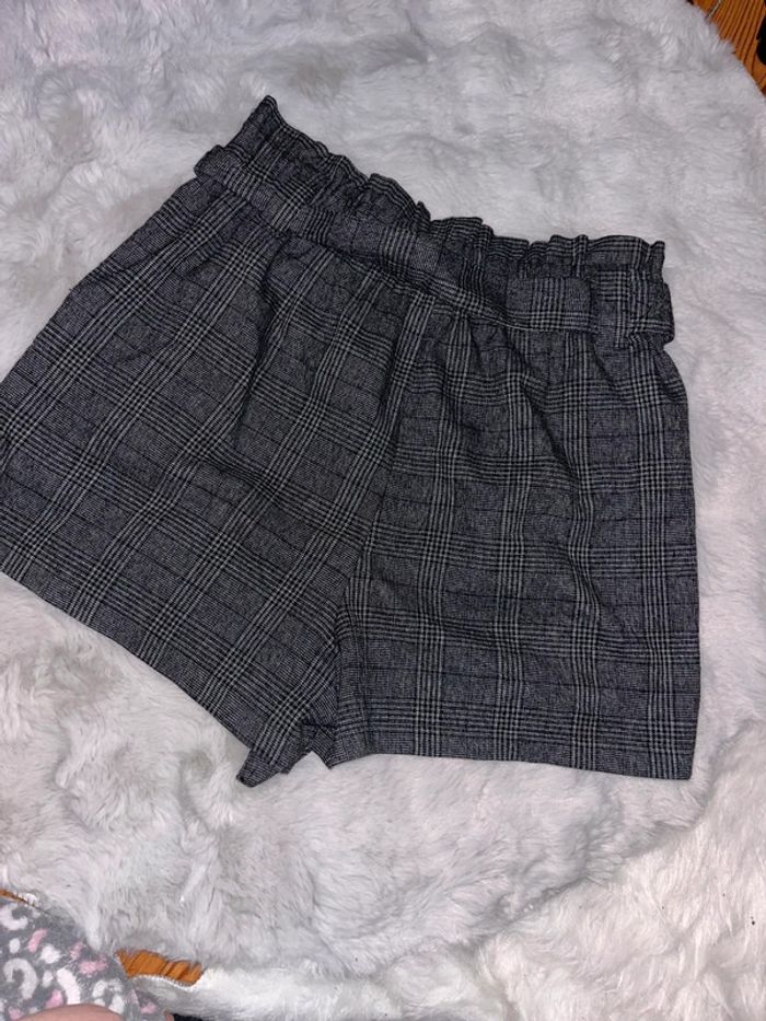 Short a carreaux taille haute cache cache 42 - photo numéro 6