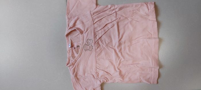 Tshirt manche longue Motif hibou 74cm - photo numéro 2